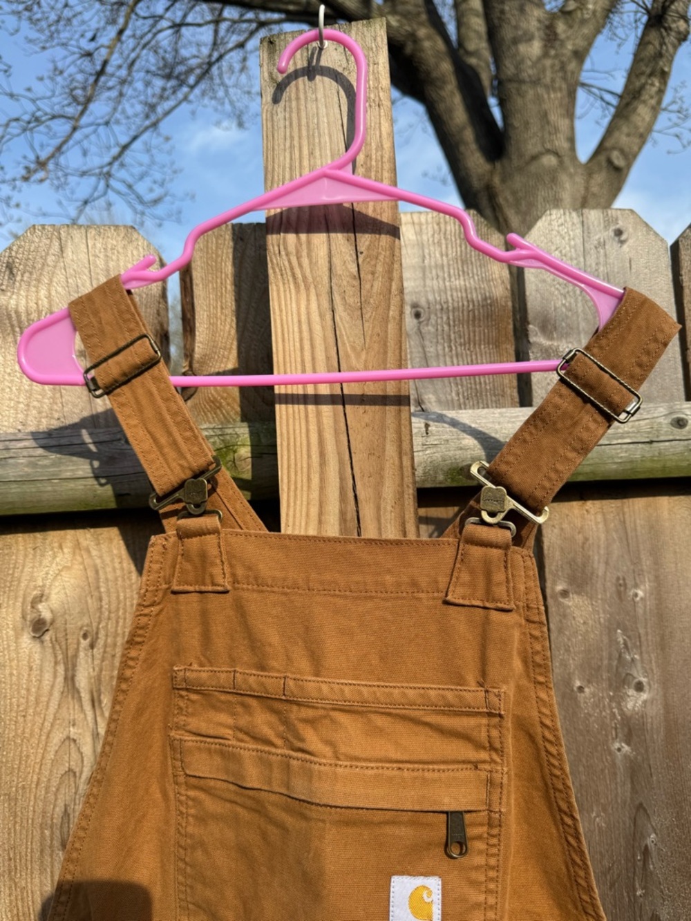 Carhartt RUGGED FLEX RELAXED FIT CANVAS SHORTALL - Picture 12 of 14